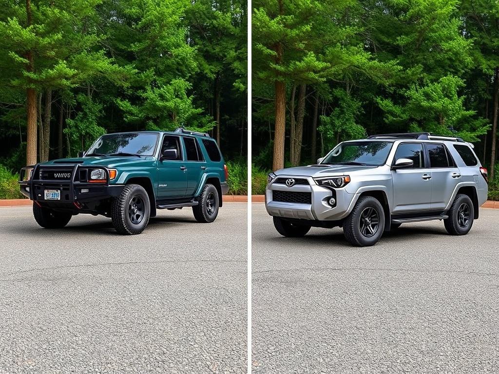 Тойота Ленд Крузер 100 против Фораннер iv: выбор между классикой и современностью